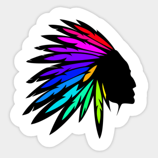 Disco Indian Sticker